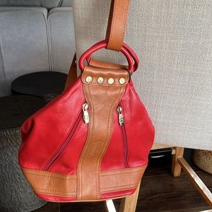 Valentina Italian Leather 3 Way Convertible Bag